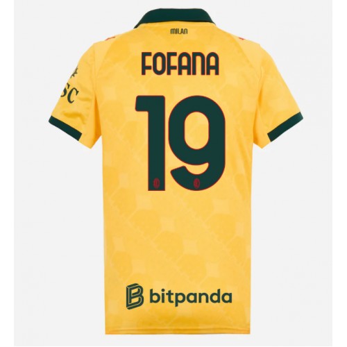 Dres AC Milan Youssouf Fofana #19 Rezervni za Žensko 2025-26 Kratak Rukav